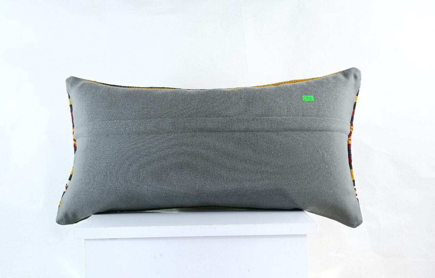 Kilim Pillow Cover 12x24 Handmade Turkish Traditional Oushak Lumbar Cushion E932