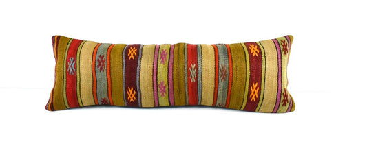 12x36 Ethnic Rug Pillow Decorative Vintage Faded Carpet Boho Cushion Cover 3159