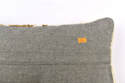 10x20 Kilim Lumbar Pillow Cover Vintage Ethnic Oushak Kilim Pillow Cover 4862