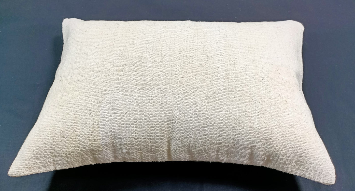 Kilim Pillow Cover 16x24 Tribal Vintage Turkish Carpet Lumbar Pillow Cover E57