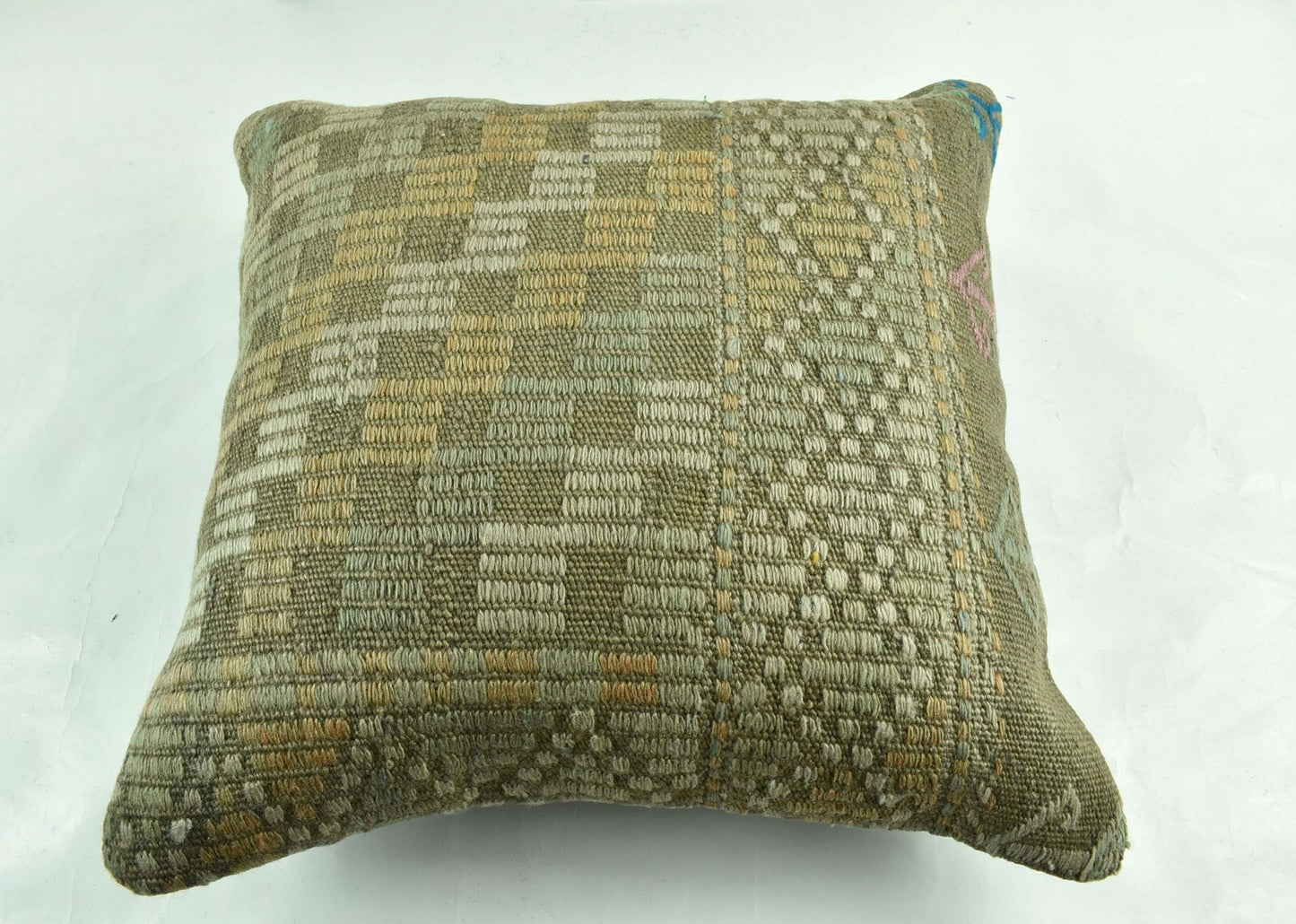 20x20 Kilim Pillow Cover Handmade Vintage Oushak Kilim Cushion Cover A1910