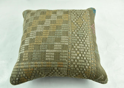 20x20 Kilim Pillow Cover Handmade Vintage Oushak Kilim Cushion Cover A1910