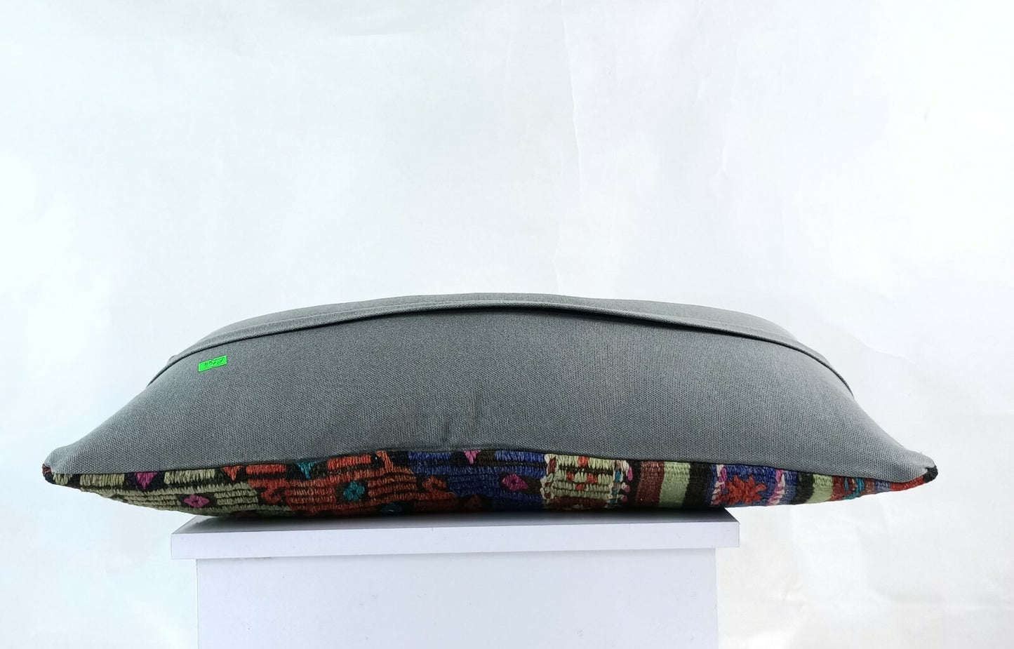 Handmade Turkish Kilim Pillow Cover 12x24 Ethnic Boho Sofa Lumbar Cushion E944