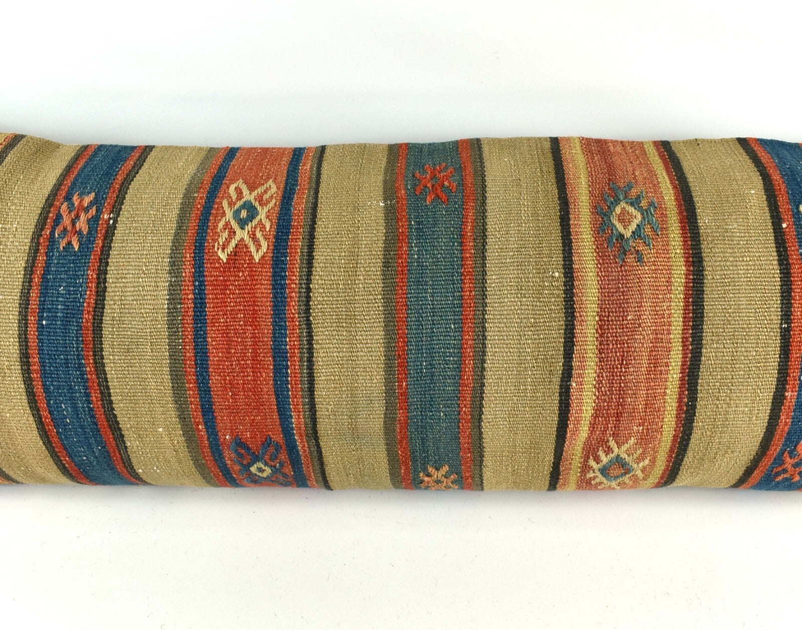 Extra Large Kilim Pillow Cover 16x48 Handmade Ethnic Boho Oriental Lumbar 4012