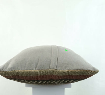 Kilim Pillow Cover 16x16 Oriental Traditional Handmade Bohemian Cushion A1123