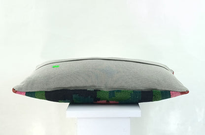 10x20 Kilim Lumbar Pillow Cover Vintage Ethnic Oushak Kilim Pillow Cover 2248