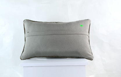 Kilim Pillow Cover 12x20 Turkish Handmade Sofa Couch Floor Lumbar Cushion E959