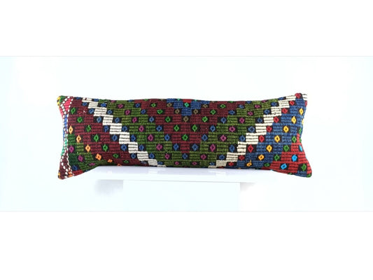 12x36 Ethnic Rug Pillow Decorative Vintage Faded Carpet Boho Cushion Cover E1465