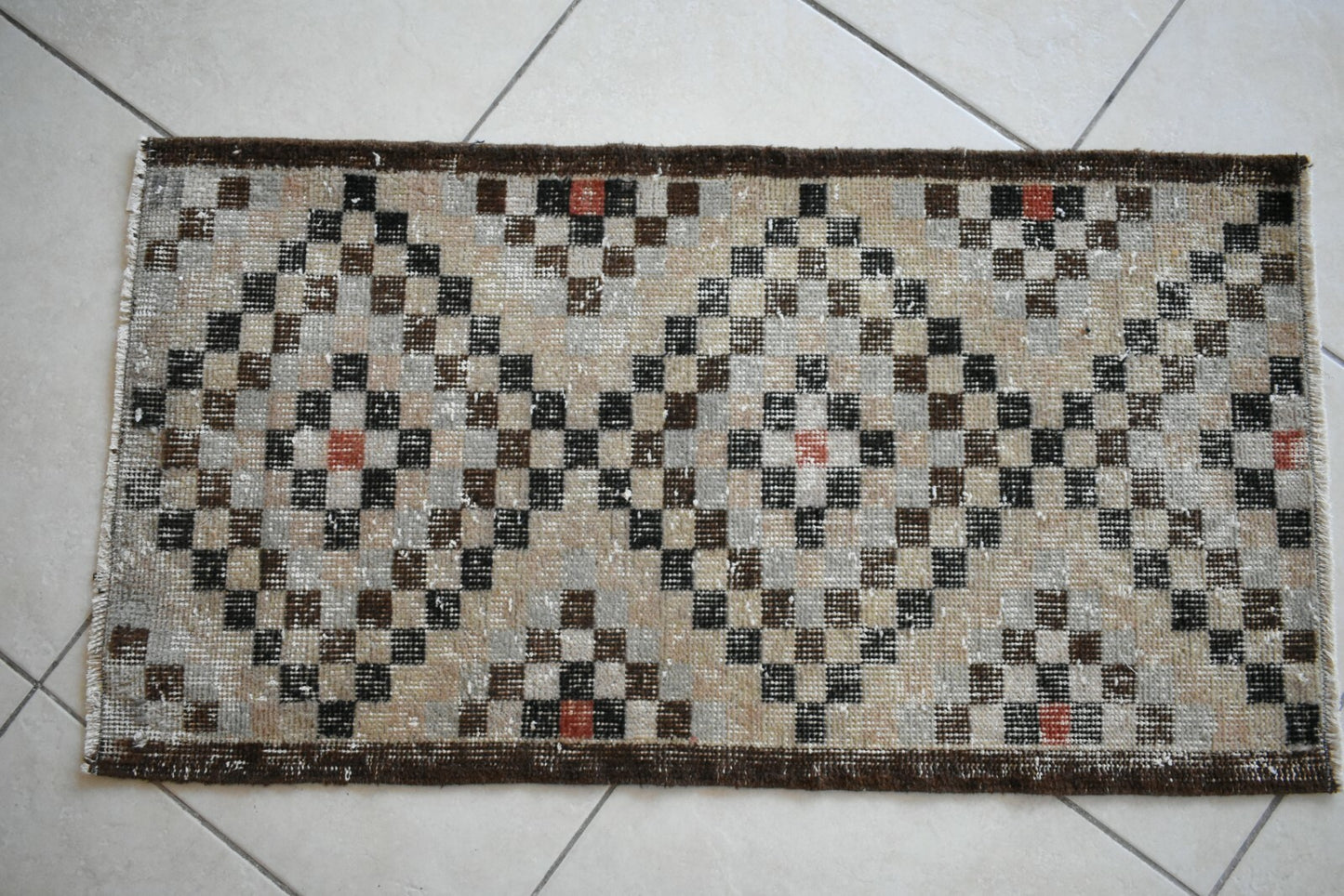  Oushak Runner 3.2x1.7 ft Vintage Turkish Runner Floor Runner Faded Runner Y25