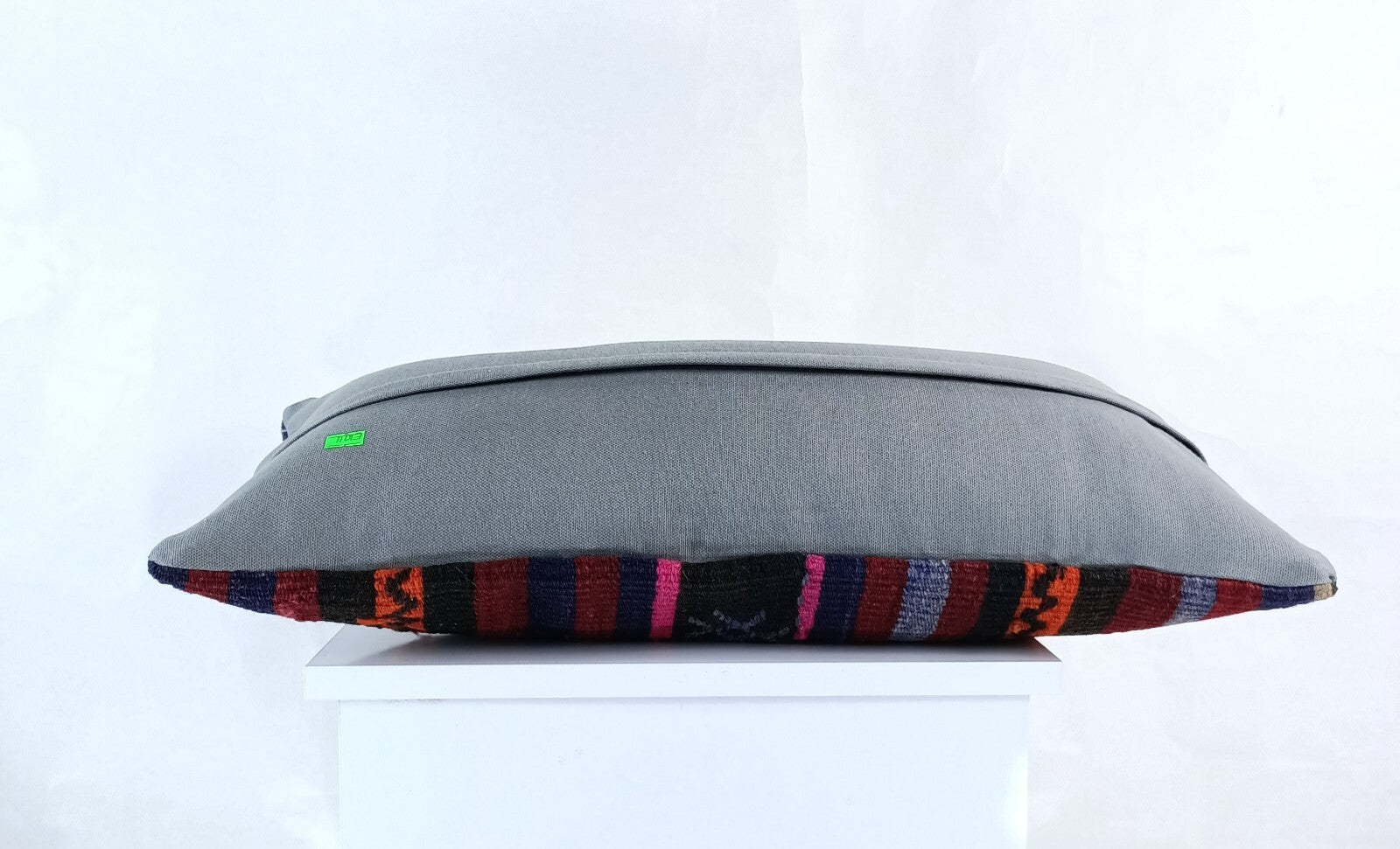 Handmade Turkish Kilim Pillow Cover 12x24 Ethnic Boho Sofa Lumbar Cushion E1011