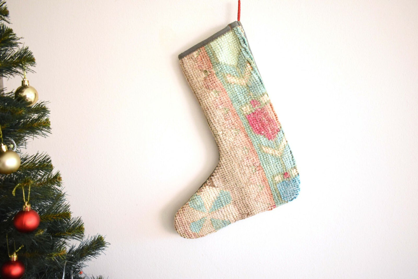 Kilim Christmas Stocking Vintage Stocking Gift Stocking  Xmas Socks S267