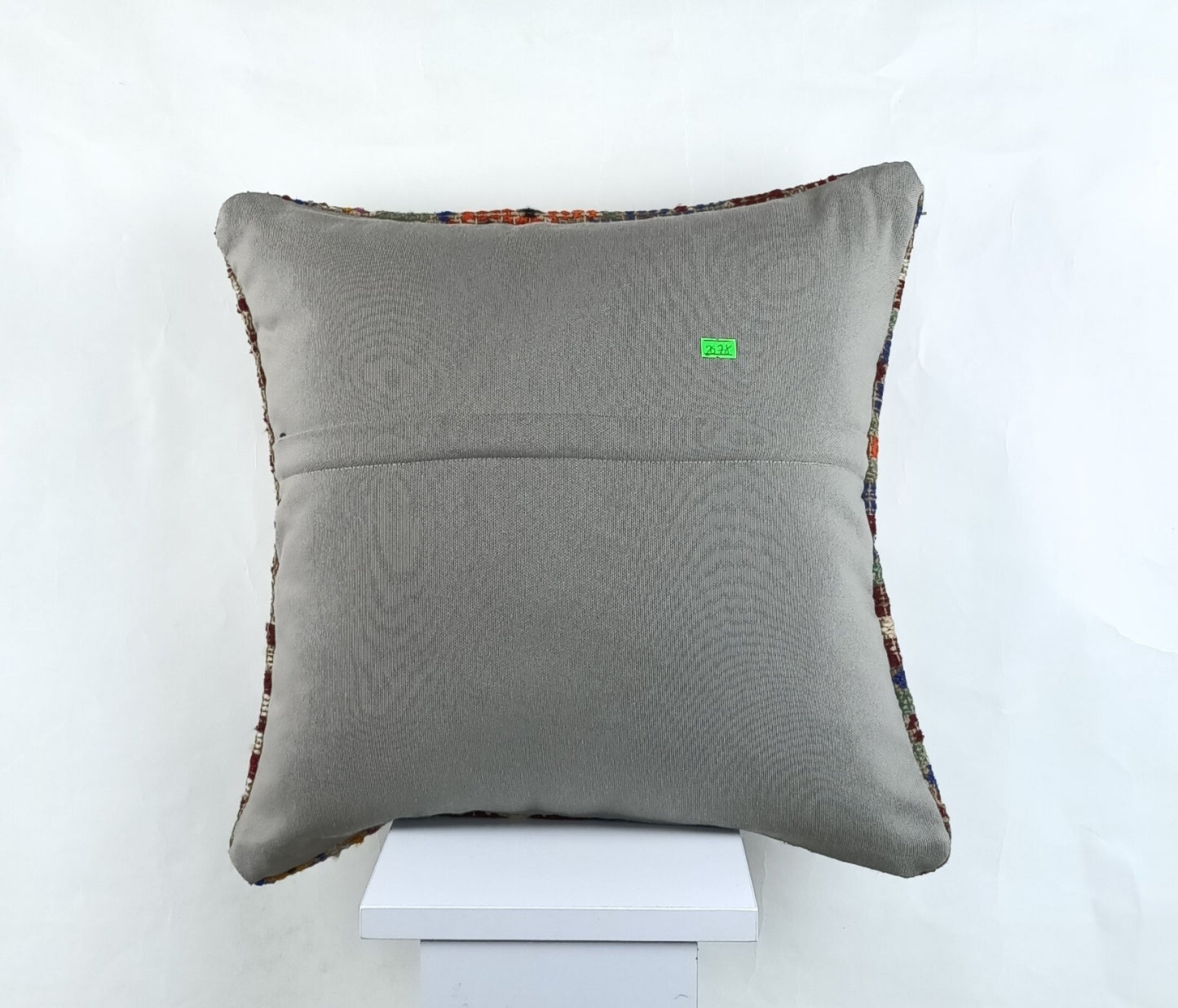 18"x18" Kilim Pillow Cover  Handmade Turkish Vintage Cushion Tribal Lumbar 2678