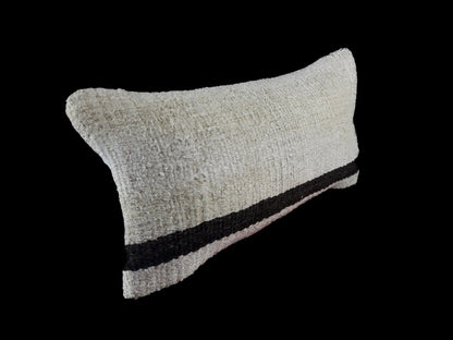 10x20 Kilim Lumbar Pillow Cover Vintage Ethnic Oushak Kilim Pillow Cover E1142