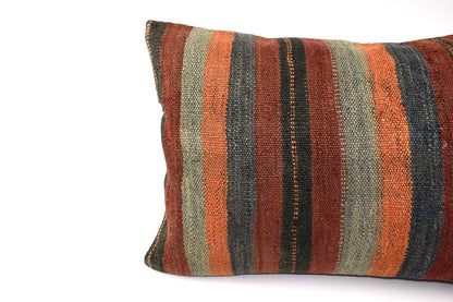 16x24 Kilim Pillow Cover Handmade Vintage Anatolian Lumbar Cushion Cover 4755