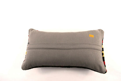 8x16 Kilim Pillow Cover Vintage Tribal Oushak Kilim Ethnic Lumbar Cover A2984