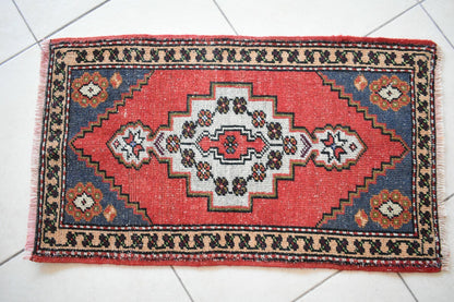  Oushak Runner 3.1x1.7 ft Vintage Turkish Runner Floor Runner Faded Runner Y23