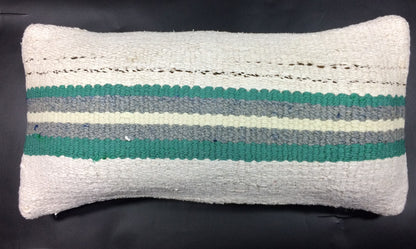 Turkish Cushion Cover 8"x16" Handmade Vintage Boho Ethnic Throw Pillow Case 1462