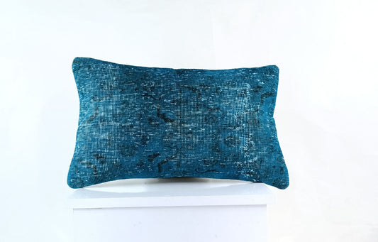 Kilim Pillow Cover 12x20 Turkish Handmade Sofa Couch Floor Lumbar Cushion E963