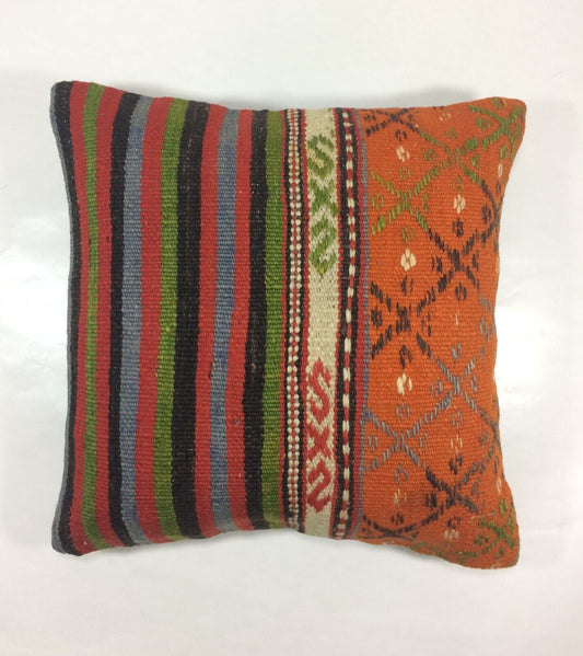 16x16 Ethnic Vintage Turkish Rug Pillow Cover Home Decorative Boho Cushion 1133