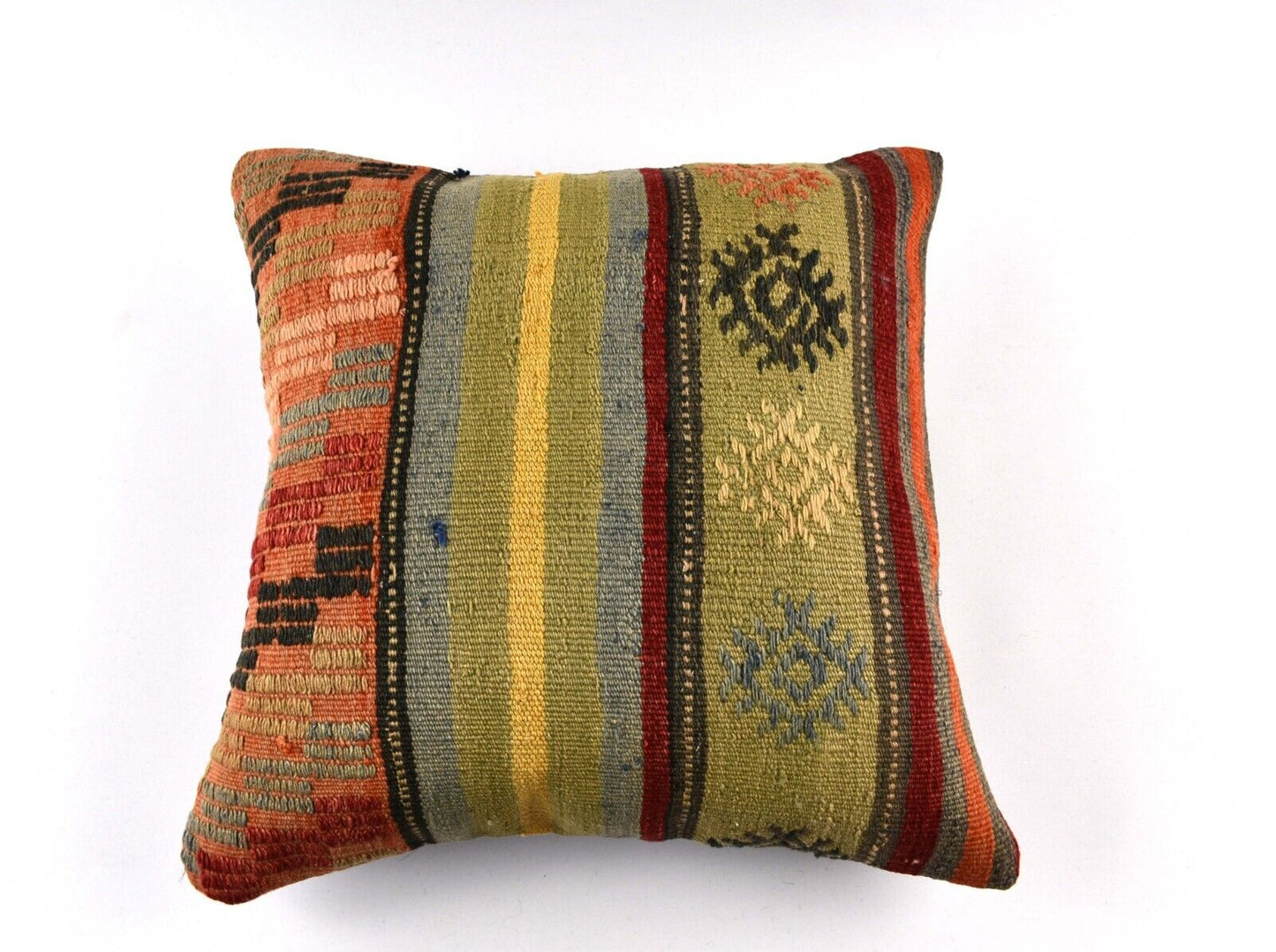 20x20 Kilim Pillow Cover Handmade Vintage Oushak Kilim Cushion Cover 4708