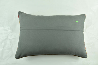 Kilim Pillow Cover 16x24 Tribal Vintage Turkish Carpet Lumbar Pillow Cover 3080