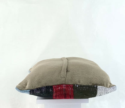 Kilim Pillow Cover 16x16 Handmade Turkish Home Decorative Wool Sofa Cushion A809