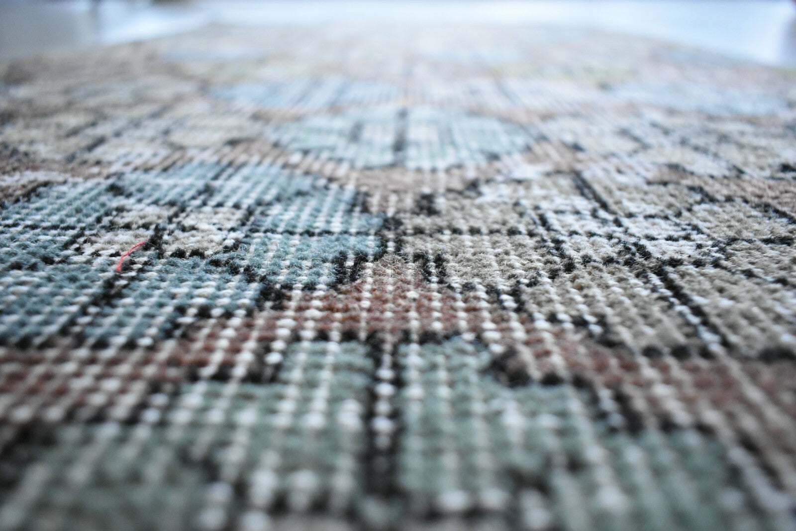 Vintage Runner 3.2x2 ft Small Turkish Runner Anatolian Floor Runner Rug R20