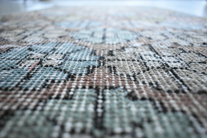 Vintage Runner 3.2x2 ft Small Turkish Runner Anatolian Floor Runner Rug R20