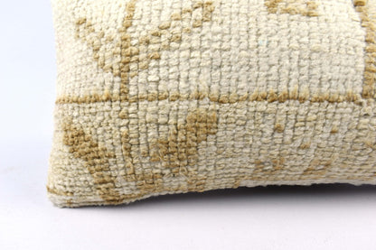 10x20 Kilim Lumbar Pillow Cover Vintage Ethnic Oushak Kilim Pillow Cover 4861