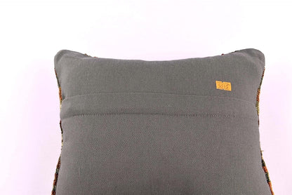 14"x14" Kilim Pillow Cover Handmade Turkish Tribal Ethnic Boho Rug Cushion 4565