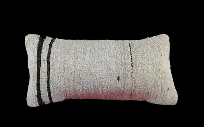 10x20 Kilim Lumbar Pillow Cover Vintage Ethnic Oushak Kilim Pillow Cover E1132