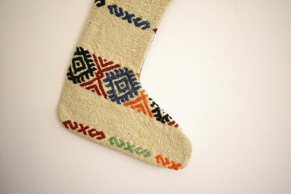 Rug Christmas Socks, Christmas Decoration, Kilim Christmas Stocking, S69