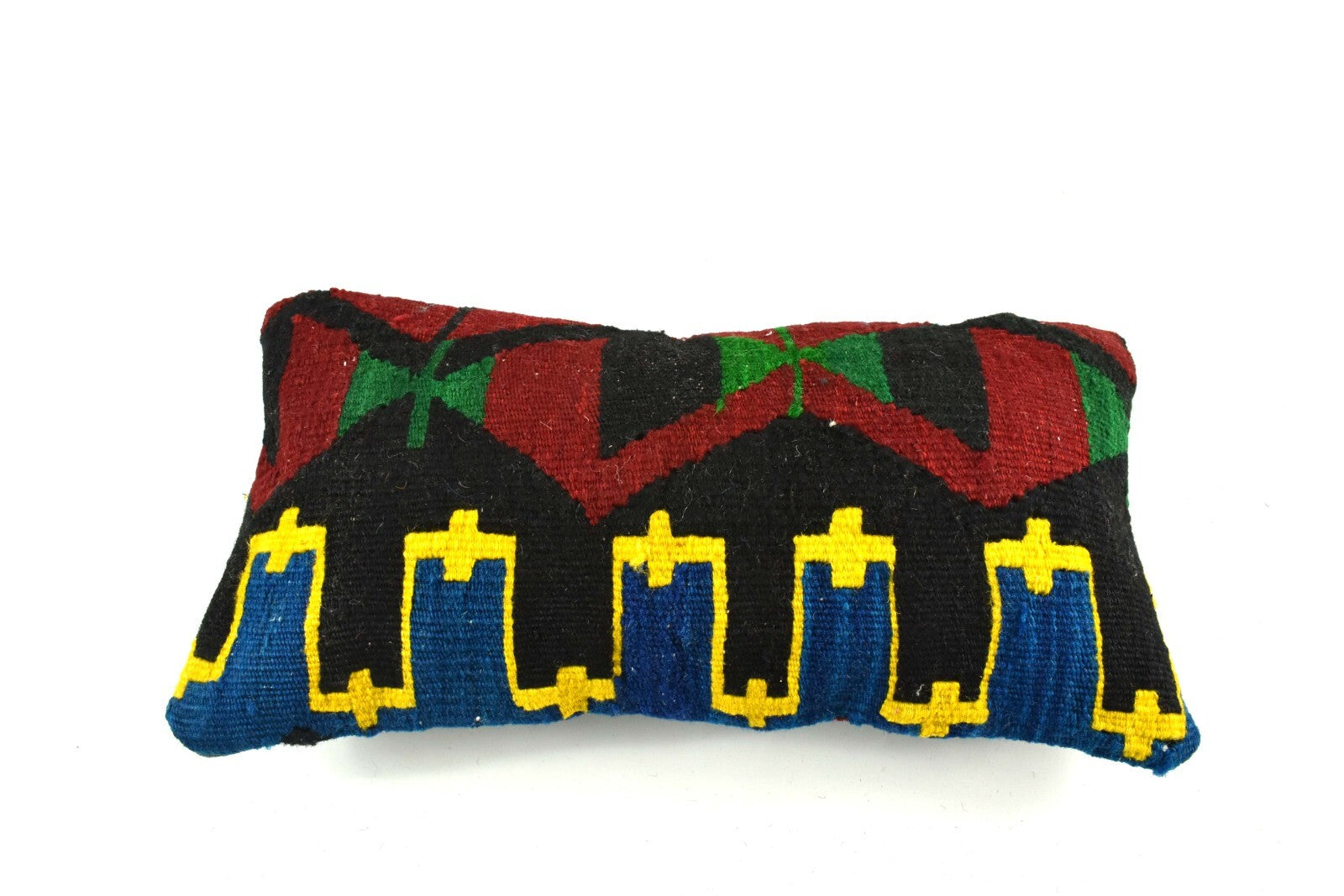 Turkish Cushion Cover 8"x16" Handmade Vintage Boho Ethnic Throw Pillow Case 3737