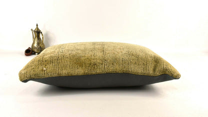 Kilim Pillow Cover 12x20 Turkish Handmade Vintage Couch Lumbar Cushion  A2247