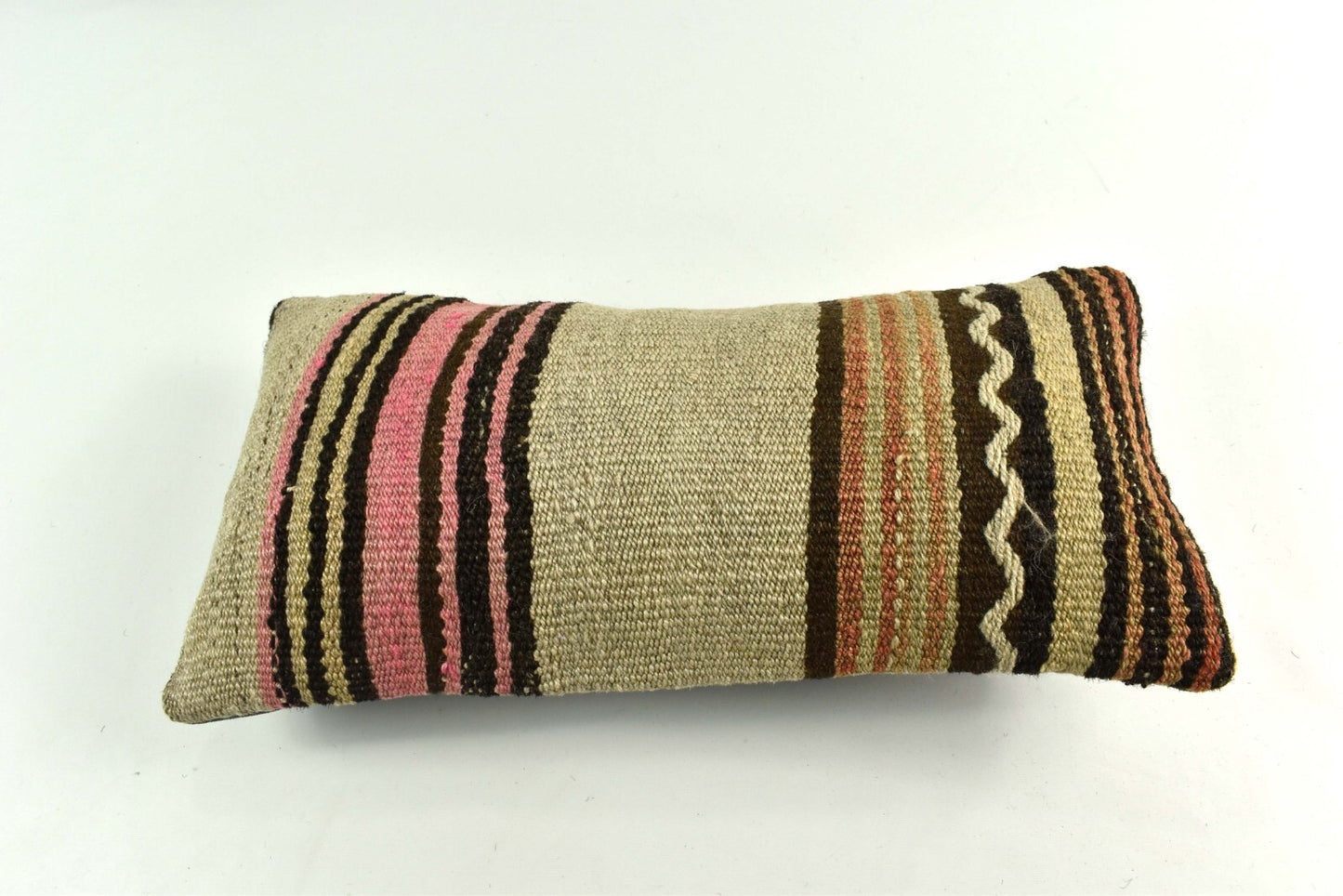 Turkish Cushion Cover 8"x16" Handmade Vintage Boho Ethnic Throw Pillow Case 3714