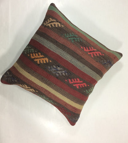 20x20 Kilim Pillow Cover Handmade Vintage Oushak Kilim Cushion Cover 1042