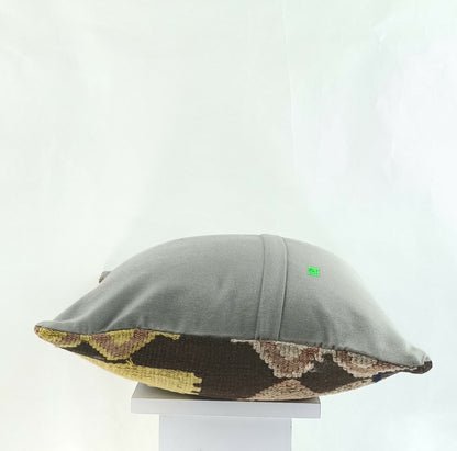 Kilim Pillow Cover 16x16 Oriental Traditional Handmade Boho Lumbar Cushion  A870