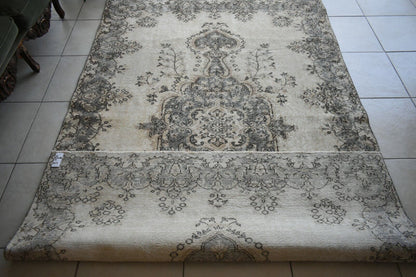 Large Oushak Rug 8.7x5.3 ft Vintage Rug Faded Turkish Rug Living Room Carpet B03