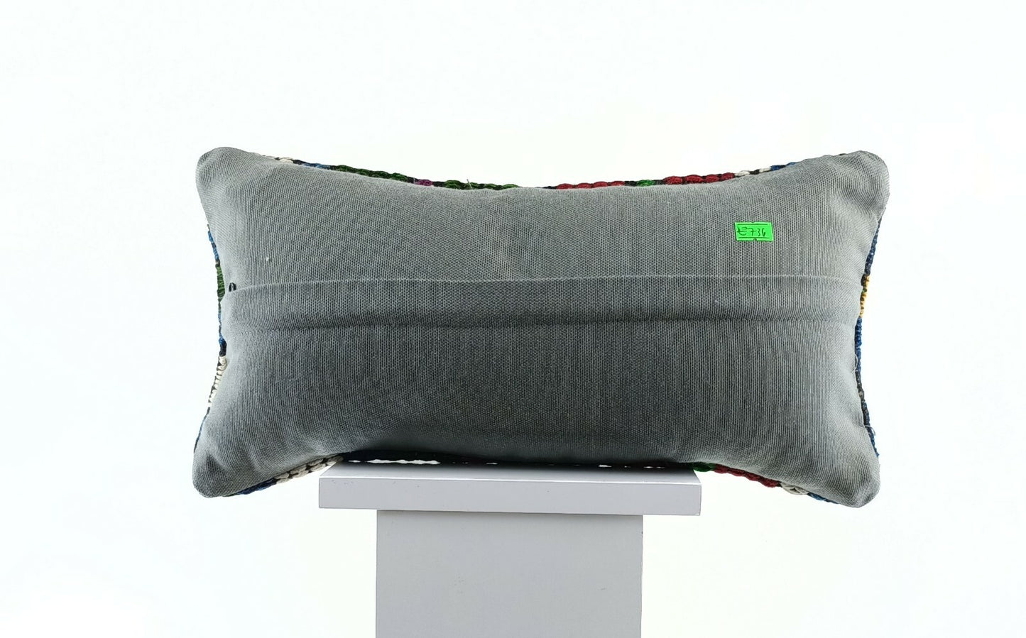 8"x16" Kilim Pillow Cover Handwoven Turkish Rug Traditional Oriental Lumbar E736