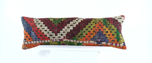 12x36 Ethnic Rug Pillow Decorative Vintage Faded Carpet Boho Cushion Cover E1459