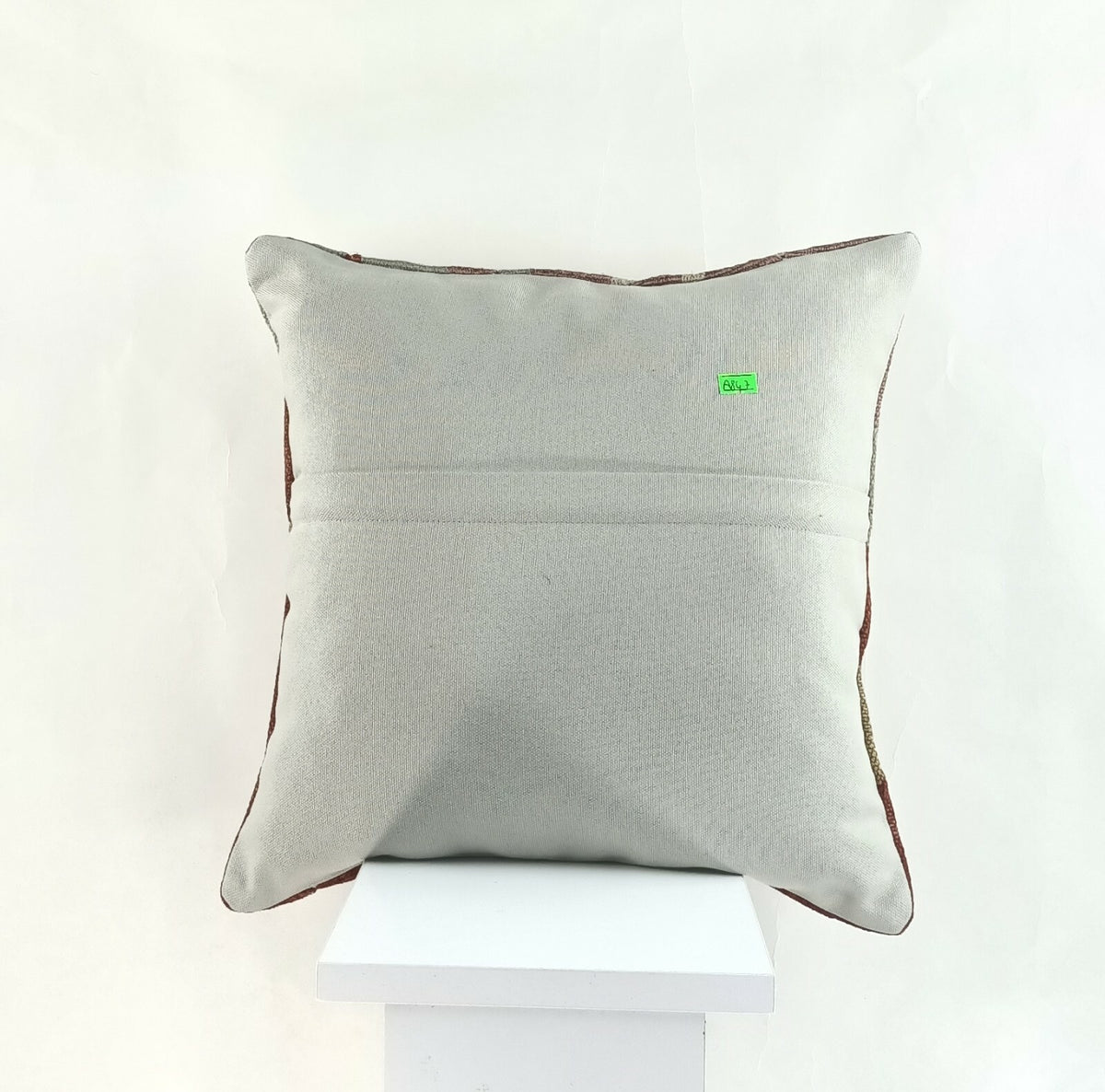 Kilim Cushion Case 16x16 Traditional Handmade Oushak Throw Pillow Cover A847