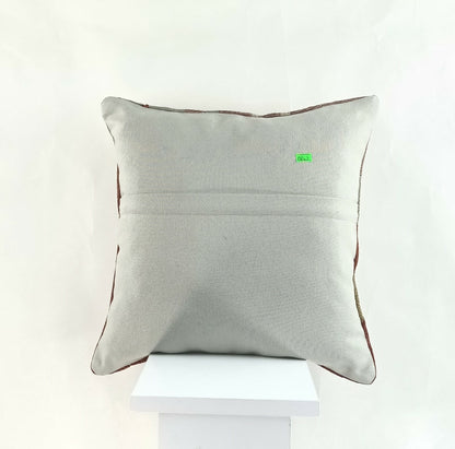 Kilim Cushion Case 16x16 Traditional Handmade Oushak Throw Pillow Cover A847