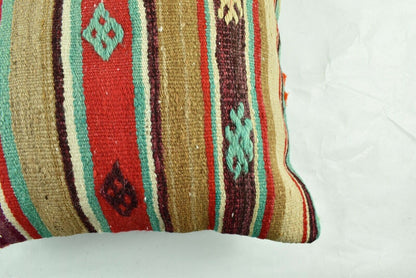 Kilim Pillow Cover 20x20 Home Decorative Handmade Ethnic Oushak Rug Pillow A1878