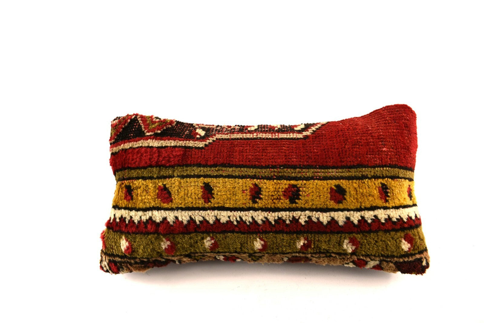 8x16 Kilim Pillow Cover Vintage Tribal Oushak Kilim Ethnic Lumbar Cover A2987