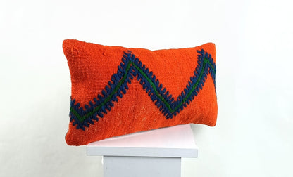 Turkish Cushion Cover 8"x16" Handmade Vintage Boho Ethnic Throw Pillow Case 2606