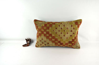 Kilim Pillow Cover 16x24 Ethnic Traditional Oushak Kilim Cushion Cover A3056