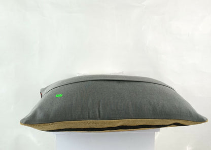 Kilim Pillow Cover 16x24 Ethnic Oushak Rug Boho Tribal Ottoman Cushion E1226