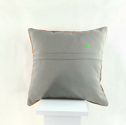 Kilim Pillow Cover 16x16 Oriental Traditional Handmade Boho Lumbar Cushion  A872