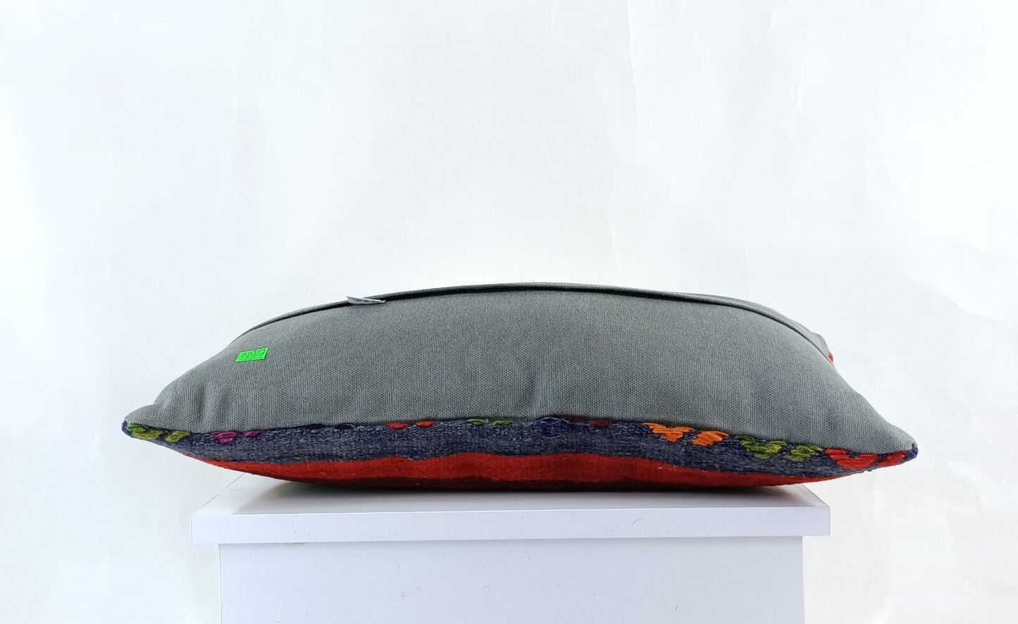 10x20 Kilim Lumbar Pillow Cover Vintage Ethnic Oushak Kilim Pillow Cover E1106