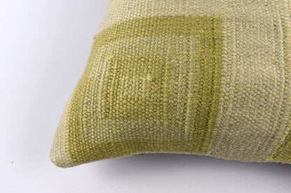 18"x18" Kilim Pillow Cover  Handmade Turkish Vintage Cushion Tribal Lumbar 4626